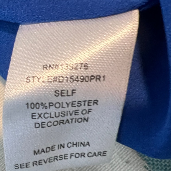 Daniel Rainn Royal Blue Blouse - Picture 5 of 5